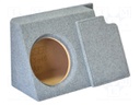 Car loudspeaker enclosure; MDF; gray melange; textil; 30l; 300mm