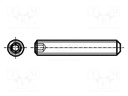 Screw; M5x8; DIN: 913; Head: without head; imbus; steel; zinc