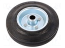 Transport wheel; Ø: 125mm; W: 25mm; 100kg; Mat: rubber; -20÷60°C