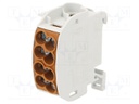 Splice terminal: distribution block; 25mm2; ways: 1; terminals: 4