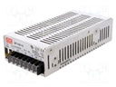 Power supply: switched-mode; modular; 150W; 15VDC; 199x99x50mm