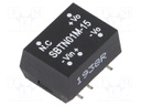 Converter: DC/DC; 1W; Uin: 10.8÷13.2V; 15VDC; Iout: 6.7÷67mA; SMD