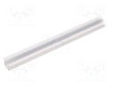 Profiles for LED modules; recessed; white; L: 2m; aluminium