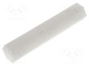 Screwed spacer sleeve; hexagonal; polyamide; M3; 30mm