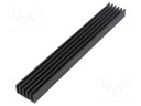 Heatsink: extruded; grilled; black; L: 150mm; W: 21mm; H: 10mm