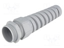 Cable gland; with strain relief; M32; IP68; Mat: polyamide; grey