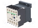 Contactor, 10 A, DIN Rail, 600 VAC, 4NO, 4 Pole