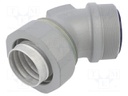 45° angled connector; ØBraid : 46mm; galvanised steel; -55÷300°C