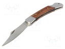 Knife; Tool length: 162mm; Features: polished grip