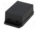 Enclosure: multipurpose; X: 50.4mm; Y: 70mm; Z: 29.5mm; ABS; black