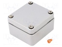 Enclosure: multipurpose; X: 58mm; Y: 64mm; Z: 34mm; ALUEIN; aluminium