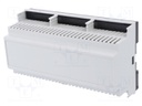 Enclosure: for DIN rail mounting; Y: 90mm; X: 158mm; Z: 58mm; grey