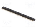 Pin header; pin strips; male; PIN: 40; straight; 1.27mm; THT; 1x40