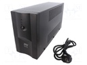 Power supply: UPS; 320x160x95mm; 390W; 650VA; No.of out.sockets: 2