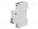 Circuit breaker; 230/400VAC; Inom: 6A; Poles: 1; DIN; Charact: C; 6kA