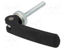 Lever; clamping; Thread len: 60mm; Lever length: 82mm; Body: black