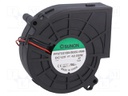 Fan: DC; blower; 12VDC; 97x95x33mm; 92.93m3/h; 63.2dBA; 6800rpm