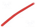 Insulating tube; red; -20÷155°C; Øint: 2.5mm; L: 100m