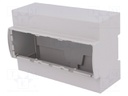 Enclosure: for DIN rail mounting; Y: 90.5mm; X: 142.3mm; Z: 53mm