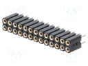 Socket; pin strips; female; PIN: 26; straight; 2.54mm; THT; 2x13