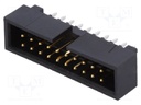 Socket; pin strips; male; 2.54mm; PIN: 20; THT; gold-plated