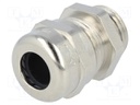 Cable gland; M16; IP68; Mat: brass; Body plating: nickel