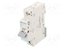 Circuit breaker; 230/400VAC; Inom: 16A; Poles: 1; DIN; Charact: B