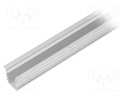 Profiles for LED modules; recessed; natural; L: 1m; aluminium