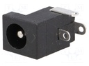 Socket; DC supply; male; 5,5/2,5mm; 5.5mm; 2.5mm; soldering; 5A