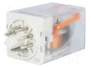 Relay: electromagnetic; DPDT; Ucoil: 110VAC; 10A/250VAC; 10A/24VDC