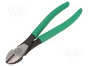 Pliers; side,cutting; handles with plastic grips; 200mm