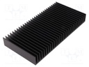 Heatsink: extruded; grilled; black; L: 100mm; W: 200mm; H: 25mm