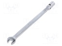 Wrench; combination swivel head socket,with joint; L: 170mm