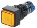 Switch: push-button; Pos: 2; SPDT; 0.5A/250VAC; 1A/24VDC; orange