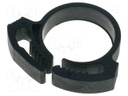 Fixing clamp; ØBundle : 15.9÷18.2mm; W: 20.7mm; polyamide; black