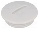 Stopper; PG16; IP54; Mat: polystyrene; light grey