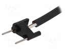 Cable with plug; 24VDC; 230VAC; -20÷55°C; Colour: black; 2m