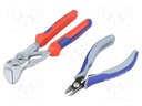 Pliers; Pcs: 2; cutting,adjustable; Package: bag