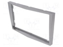 Radio frame; Opel; 2 DIN; silver