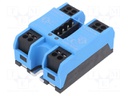 Relay: solid state; Ucntrl: 10÷30VDC; 24A; 24÷600VAC; 2-phase; IP20