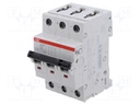 Circuit breaker; 230/400VAC; Inom: 6A; Poles: 3; Charact: B; 10kA