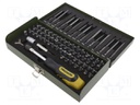 Kit: screwdriver bits; Pcs: 75; bag