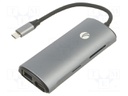 Adapter; USB 3.0,USB 3.1; nickel plated; black; 5Gbps; silver; PVC