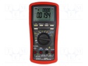 Digital multimeter; 2x LCD,with a backlit; 5x/s; -50÷1000°C