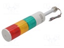 Signaller: signalling column; Colour: red/amber/green; LED; IP23