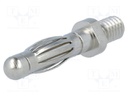 Plug; 4mm banana; 32A; 60VDC; 26mm; Plating: nickel plated