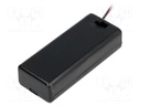 Holder; Leads: cables; Size: AAA,R3; Batt.no: 2; Colour: black; 150mm