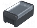 Enclosure: multipurpose; X: 80mm; Y: 151mm; Z: 60mm; BOCUBE; graphite