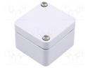 Enclosure: multipurpose; X: 50mm; Y: 52mm; Z: 35mm; TK PC; grey; IP66