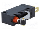 Microswitch SNAP ACTION; with lever (with roller); SPDT; Pos: 2